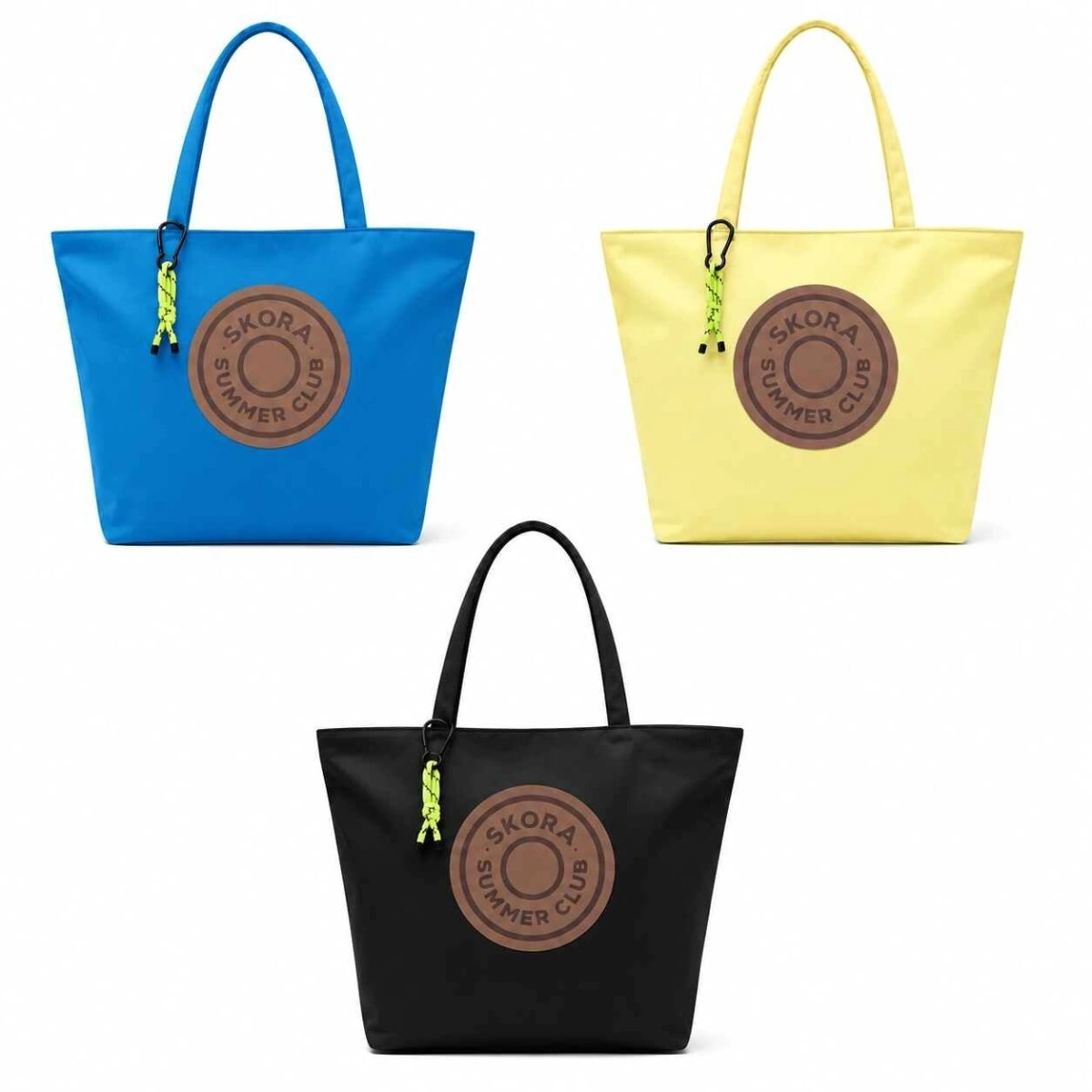 BOLSO PLAYERO SKORA CON LOGO PU Y LLAVERO 50x34x13,5 CM