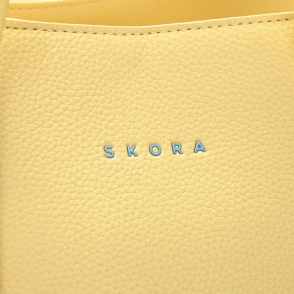 SHOPPER RECOLETA SKORA LIMON 37x29x15 CM