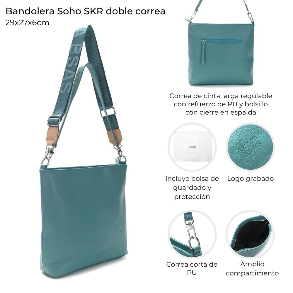 BANDOLERA SOHO SKORA 29x27x6 CM CAPRI
