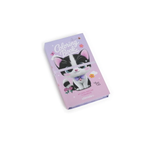 SET CUADERNO COLORIING BOOK TO GO CAT CHIMOLA
