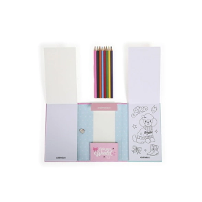 SET CUADERNO COLORIING BOOK TO GO POODLE CHIMOLA