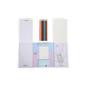 SET CUADERNO COLORIING BOOK TO GO BUNNY CHIMOLA