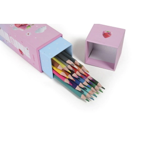 SET DE LAPICES DE COLORES BORRABLES X24 BUNNY CHIMOLA