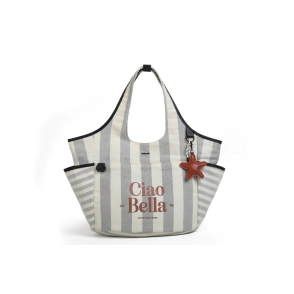 BOLSO DE LONA SICILIA CHIMOLA BLACK