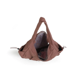 BOLSO CON LONA COPACABANA CHIMOLA CHOCOLATE