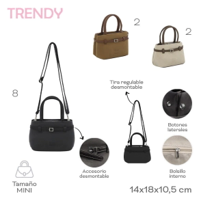 MINI CARTERA TRENDY BEIGE