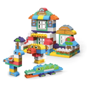 BLOQUES SOFT 151 PIEZAS CON STICKERS PHI PHI TOYS