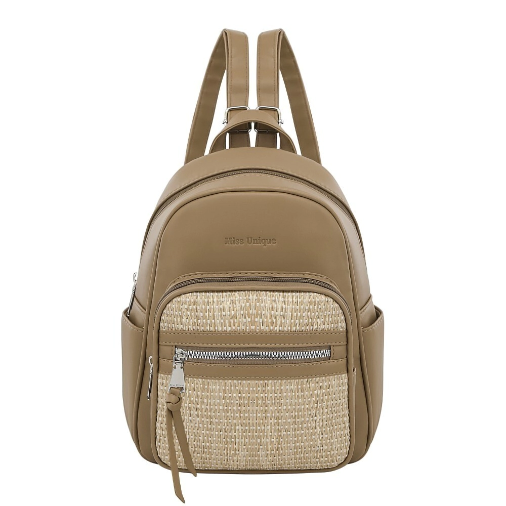 MOCHILA MISS UNIQUE CAMEL