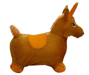 UNICORNIO SALTARIN PELUCHE 5 COLORES 1300 GRS