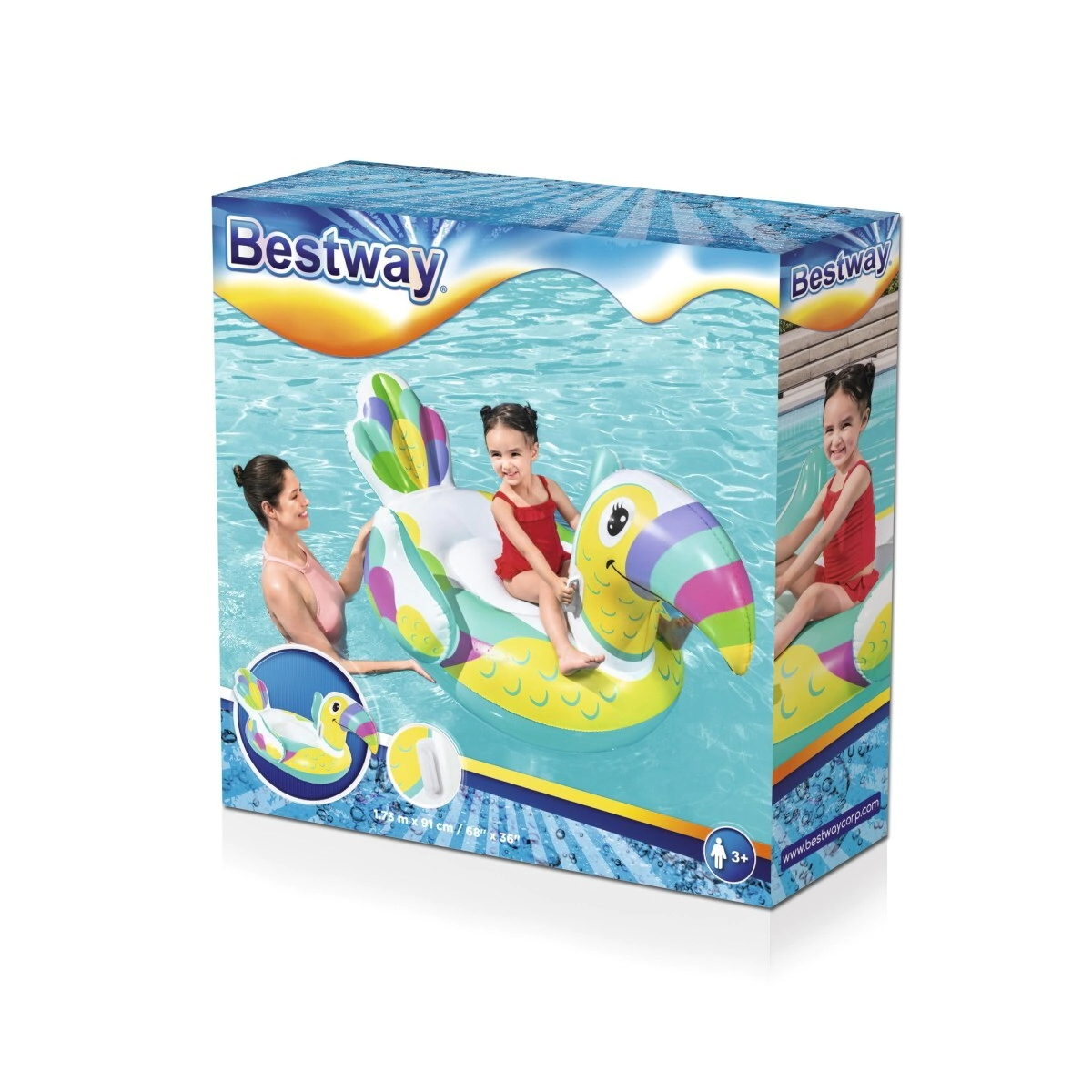 INFLABLE TUCAN CHICO 173X91 CM (B/6) BESTWAY (7020)