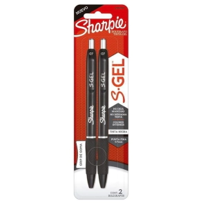 Sharpie gel 0.7 mm 2ct negro