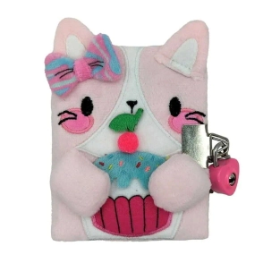 DIARIO PLUSH A6 RAYADOS CON CANDADO CRESKO