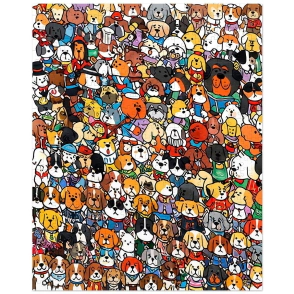 ROMPECABEZAS 1000 PIEZAS 70x50CM DOG PARTY CRESKO