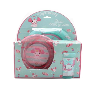 SET PLATO 22CM + BOWL 17CM + VASO 350ML CRESKO