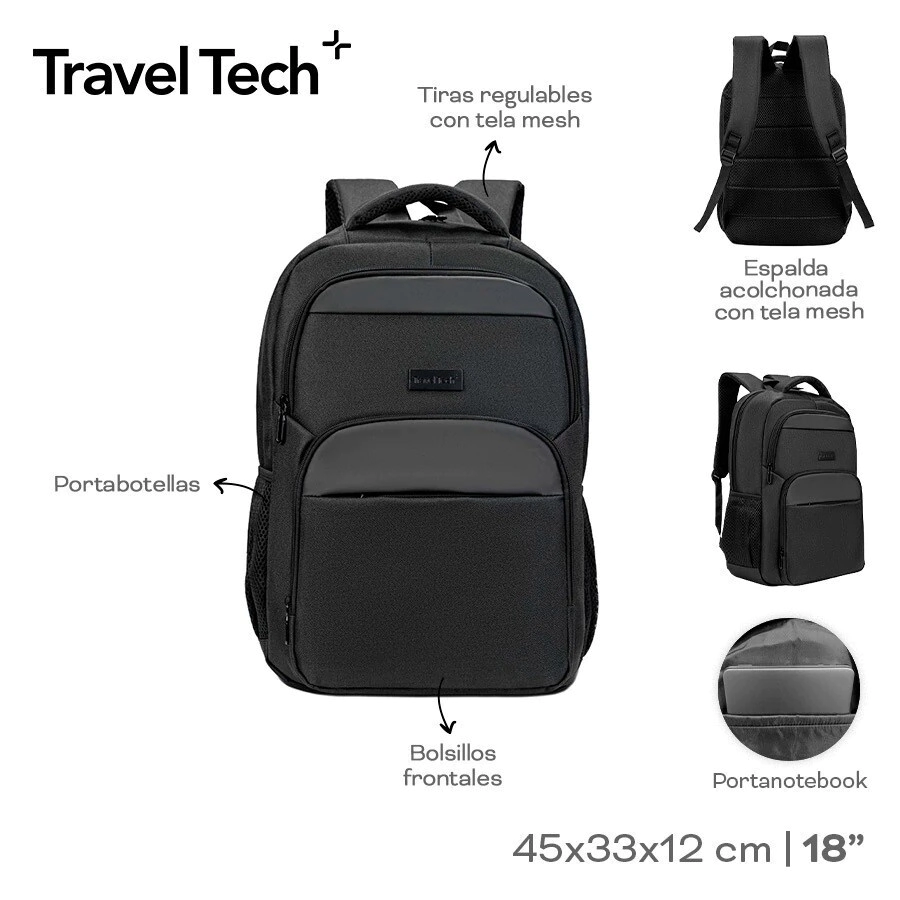 MOCHILA PORTANOTEBOOK TRAVEL TECH