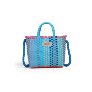 MINI BAG RAFFIA CHIMOLA BLUE