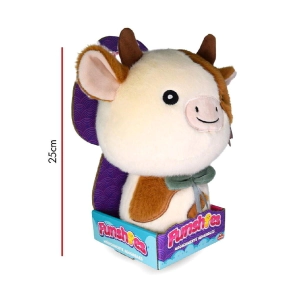 PELUCHE VACA PELO LARGO 25 CM PHI PHI TOYS