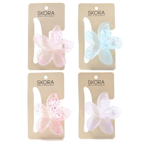 BROCHE FLOR BALI TRANSLUCIDA MEDIANA SKORA