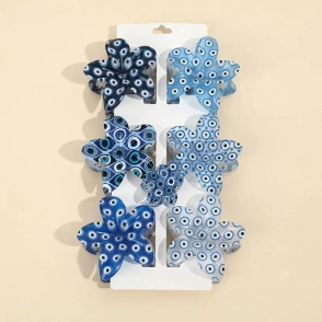 SET BROCHE DE PELO FLOR ESTAMPADA OJO TURCO SKORA