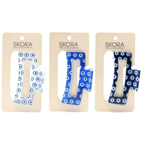 SET BROCHE DE PELO ESTAMPADA OJO TURCO SKORA