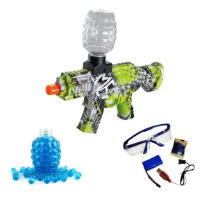 PISTOLA AK LANZA BALAS DE GEL VERDE