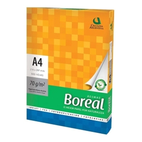 Resma BOREAL A4 70gr - 500 Hjs
