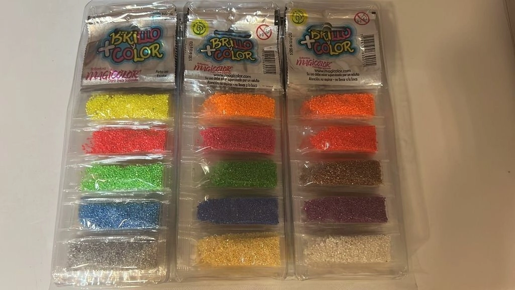 Brillantina surtida fluo x 5 sobres x 20 blister