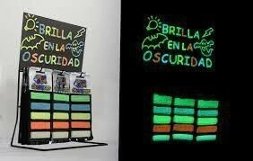 Brillantina surtida luminosa x 5 sobres x 20 blister