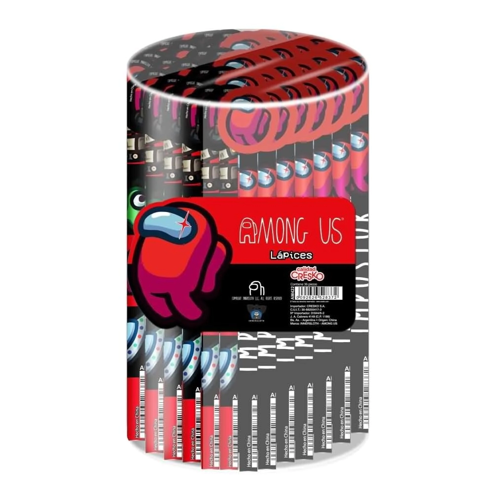 Lapiz c/goma Tambor Among Us