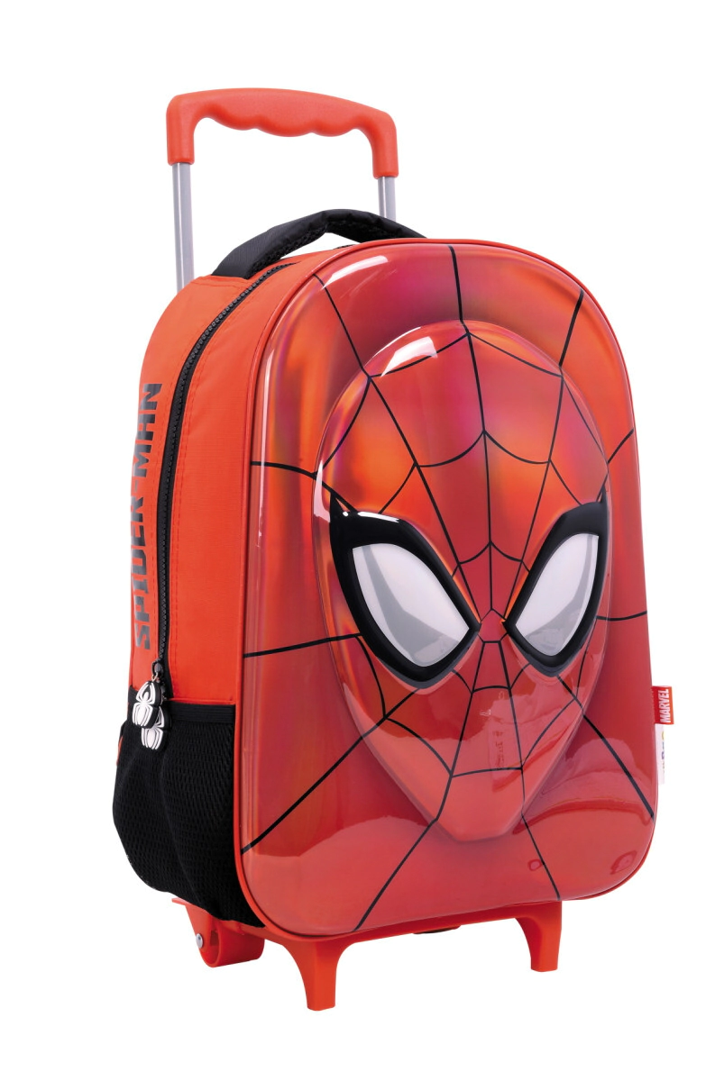 Mochila Spiderman 16" c/carro Mask