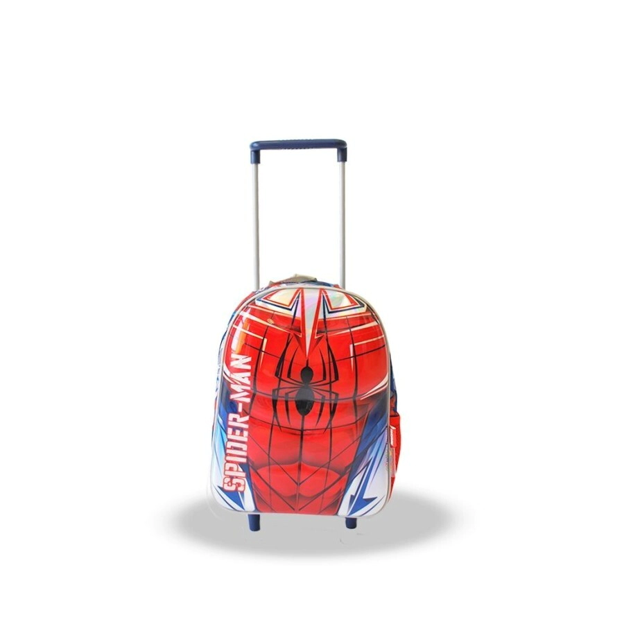 Mochila Spiderman 12" c/carro White