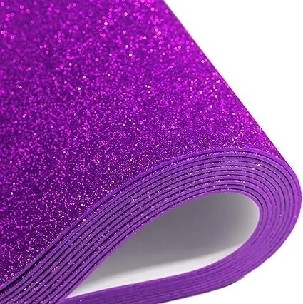 Goma Eva x10 c/brillo lila 40x60