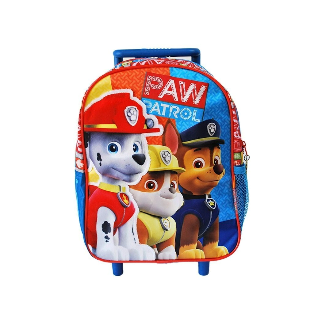 Mochila Paw Patrol 12" c/carro