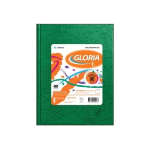 Cuaderno Gloria N1 48 hj Verde Araña