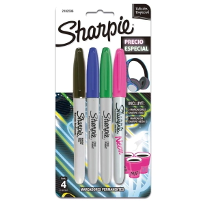 Sharpie Kit Neon TJ 4 Pzas
