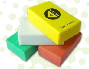 Goma escolar mini 30x20x10 mm Fluo