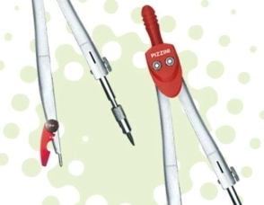 Compas Escolar metalico 125mm Adapt MinasPizzini