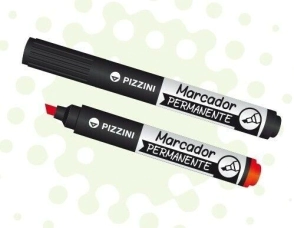 Marcador Permanente Punta Biselada RJ Pizzini