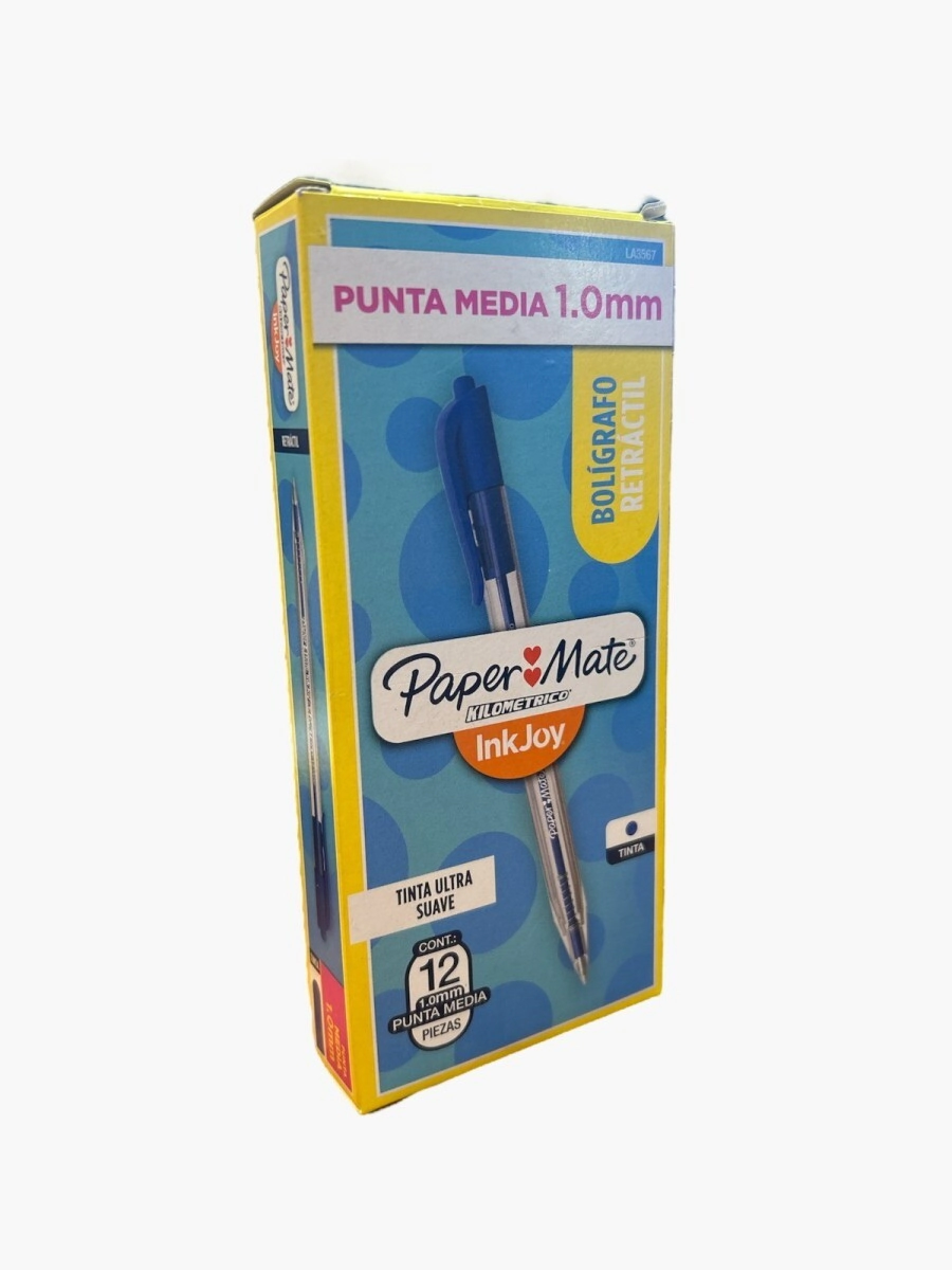 Boligrafo PM Inkjoy Azul c/u caja x12